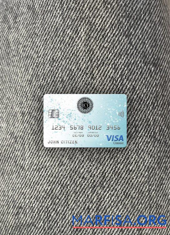 Downloadable Venezuela Banco Central de Venezuela bank visa classic card photolook front example